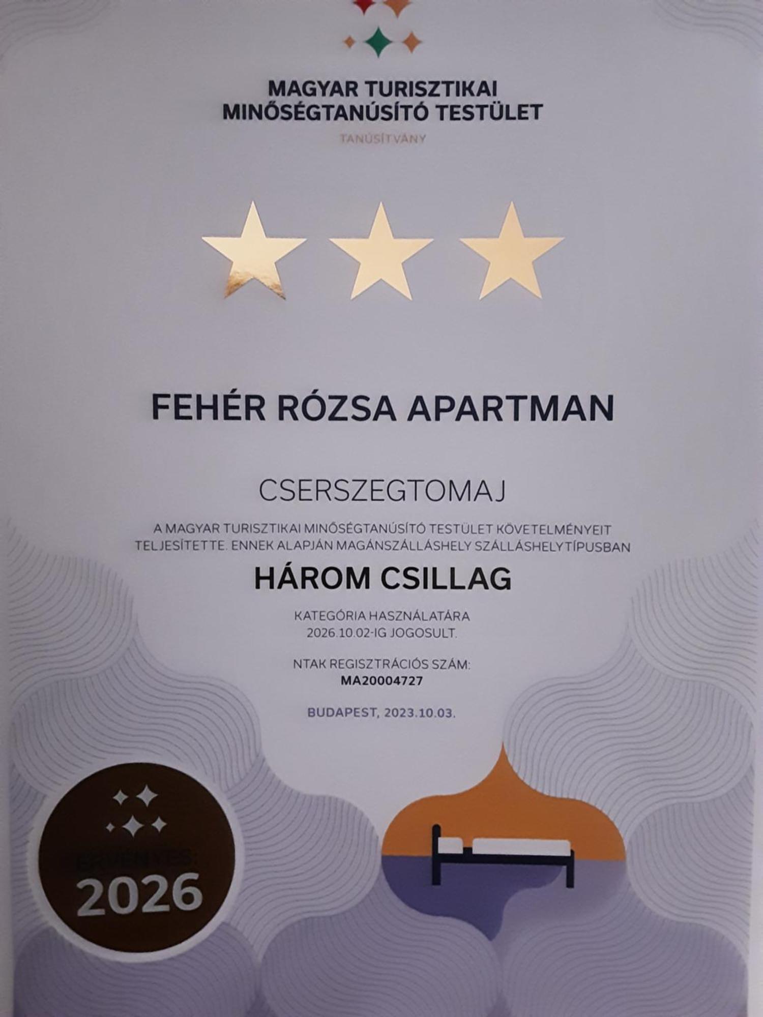 Feher Rozsa Apartman Cserszegtomaj Exteriör bild